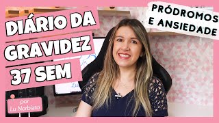 DIÁRIO DA GRAVIDEZ 37 SEMANAS  Primeiros sintomas de trabalho de parto e muita ansiedade [upl. by Delogu]