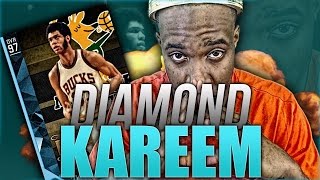 DIAMOND Kareem AbdulJabbar UNSTOPPABLE POST HOOK NBA 2k16 MyTeam Gameplay [upl. by Nosrac]