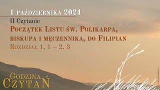 GodzinaCzytań  II Czytanie  1 października 2024 [upl. by Suqram]