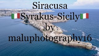 SyrakusOrtygia Sicily🇮🇹SiracusaItalyHD4KDJIDroneMaluphotography16AerialShots [upl. by Aynahs401]