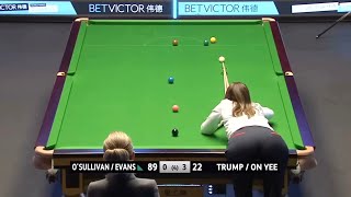 SNOOKER REANNE EVANS SHOWS HER SKILLS  WORLD MIXED DOUBLES 2022 [upl. by Shell]