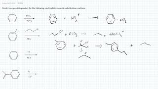 Electrophilic Aromatic Substitution Reactions [upl. by Neehsas895]