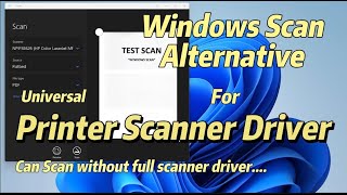 Alternative driver for all in one printers and scanners Universal Scanner drivers hoobasics [upl. by Tnerb886]