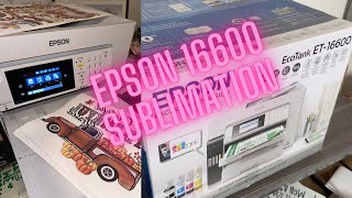 Epson Ecotank 16600 Unboxing and converting to sublimation using hippo sublimation ink [upl. by Henni456]