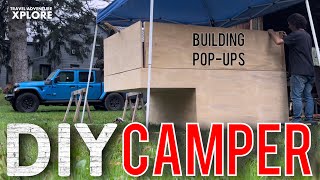 P2  How To Build a Popup Truck Camper with Hard sides For a Diesel Jeep Gladiator  DIY Part 2 [upl. by Regen]