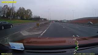 Idiot driver turning off from middle lane on the westlink [upl. by Adella]