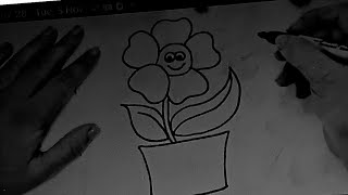 How To Draw A Plant  Plant Easy Draw Tutorial [upl. by Dixie896]