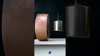 How Copper Slows Down Magnets The Science Behind Eddy Currentsshortsfeed shortsviral [upl. by Orabel]