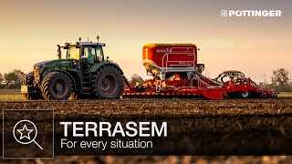 Every situation covered with TERRASEM universal seed drill technology  PÖTTINGER [upl. by Frannie]