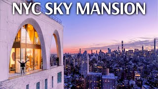 Inside a 33000000 Futuristic Sky Mansion  NYC Penthouse Tour [upl. by Brandi]