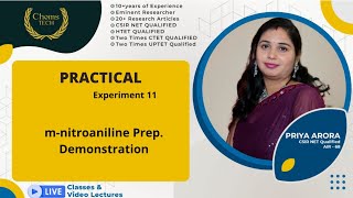 mnitroaniline PreparationExperiment 11BSc 3rdDemonstrationmnitroaniline from mdinitrobenzene [upl. by Euqinemod606]