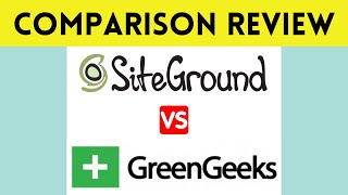 👉SiteGround vs GreenGeeks Web Hosting Comparison ✅ Review [upl. by Sgninnej]