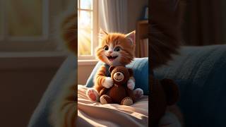 Will the kitten get a teddy kitten kitty cat cartoon [upl. by Carlina]