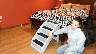 PetSafe CozyUp Folding Pet Stairs Review [upl. by Allyce969]