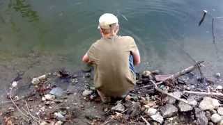 Pike fishing in the winooski river [upl. by Azarria]