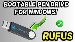 RUFUS Bootable USB Windows 10 [upl. by Ilera]