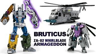 Transformers G1 Zetatoys Bruticus Armageddon ZA02 Whirlblade Vortex Vehicle Helicopter Robot Toys [upl. by Airetak492]