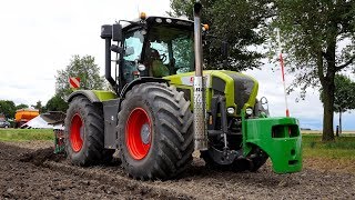 Onland ploegen CLAAS Xerion 3800 Kverneland LO100 variomat [upl. by Ambrose420]