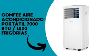 COMFEE Aire Acondicionado Portátil 7000 BTU  1800 Frigorías – Enfriador de Aire silencioso [upl. by Terris960]