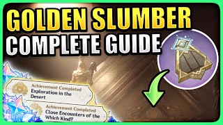 Golden Slumber Complete Guide MOST IMPORTANT DESERT QUEST Genshin Impact Lost in the Sands [upl. by Olympie13]