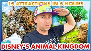 15 Attractions in 5 Hours  Disney’s Animal Kingdom [upl. by Harvard]