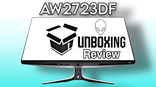 Alienware AW2723DF 280hz Review Unboxing Vs 27GR95QE [upl. by Imim819]