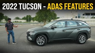 2022 Hyundai Tucson ADAS Features Explained  Adaptive Cruise Control Auto Braking  July [upl. by Nivi]