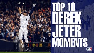 Top 10 Moments of Derek Jeters Career  Yankees legend inducted to Baseball Hall of Fame [upl. by Ilrebmik]