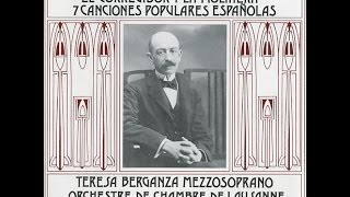 Manuel De Falla 18761946  Teresa Berganza Seven Popular Spanish Songs  Asturiana [upl. by Pris]