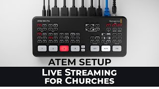 Setup the ATEM Mini Pro to Live Stream [upl. by Samuella]