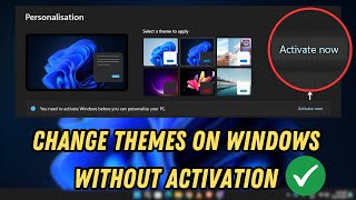 Change Windows 11 Themes Without Activation  2024 [upl. by Htebazil61]