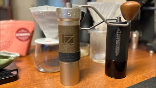 1Zpresso ZP6 vs Comandante C40 MK4 coffee grinder [upl. by Fleeta]