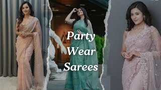 Party Wear Sarees  Be on Trend [upl. by Worra]