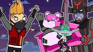 MECHA VS GALACTUS  The Squad Fortnite Animation [upl. by Eillat129]