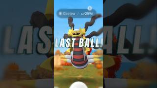 Got Giratina on last ball 🤯  Pokemon go Giratina raid anime 1k [upl. by Hanid179]