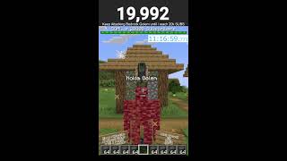 Attacking Bedrock Golem Challenge until I reach 20000 Subscribers minecraft minecraftlive [upl. by Hamil364]