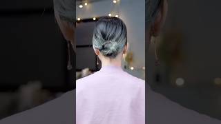 【１分アレンジ】毛束同士を結んで三つ編みのまとめ髪簡単アレンジ セルフアレンジ hairstyle hair ミディアムヘア 髪型 まとめ髪 大人カジュアル 大人かわいい [upl. by Tibbs166]