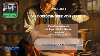 OnlineLesung DER DORFSCHNEIDER VON KERZLIN [upl. by Sungam]