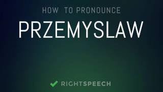 Przemyslaw  How to pronounce Przemyslaw [upl. by Saleme]