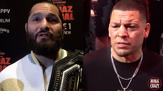 Nate Diaz vs Jorge Masvidal Trash Talk Highlights [upl. by Okiruy]