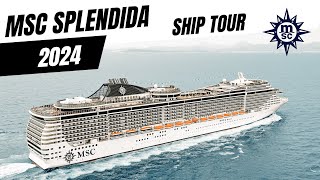 MSC Splendida 2024  Full Ship Tour [upl. by Eelarac]