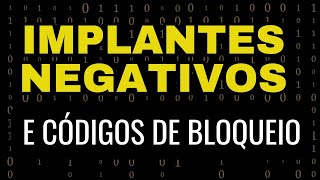 👉IMPLANTES NEGATIVOS E CÓDIGOS DE BLOQUEIO  NOVO CURSO ONLINE  Eliminar Crenças Limitantes [upl. by Eeleak]