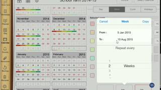 Teacher planner on the iPad in iDoceo pt3a  2 wk timetable [upl. by Durrett]