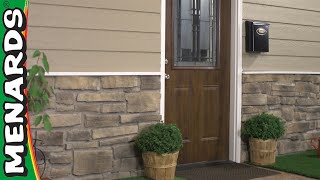 How To Install Stone Veneer Siding  Menards [upl. by Readus576]