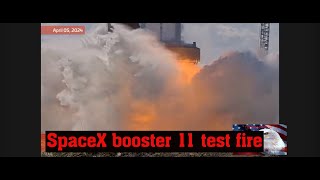 SpaceX Booster 11 test [upl. by Ellenrahc]