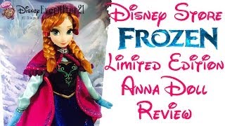 Limited Edition Nordic Anna Doll Review  Frozen  Disney Store Winter Gear Anna [upl. by Rosmarin]