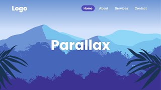 Parallax Scrolling Effect  HTML CSS amp JavaScript [upl. by Puduns]