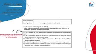 CURSOS DE CAPACITACIÓN JICA ¿CÓMO LLENAR EL FORMULARIO DE POSTULACIÓN [upl. by Ainiger]