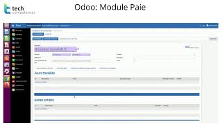 Odoo creation dune fiche de paie [upl. by Arakaj]