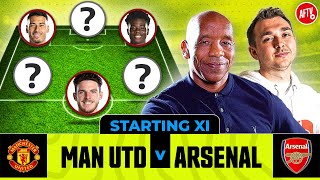 Manchester United vs Arsenal  Starting XI Live  Premier League [upl. by Narud]